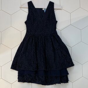 Elegant Navy Blue Dress